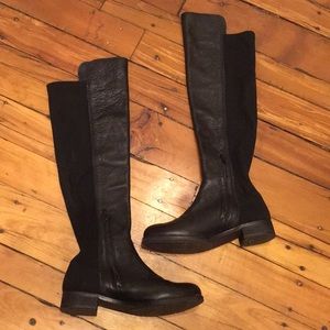 Office London Over the Knee Black Boots
